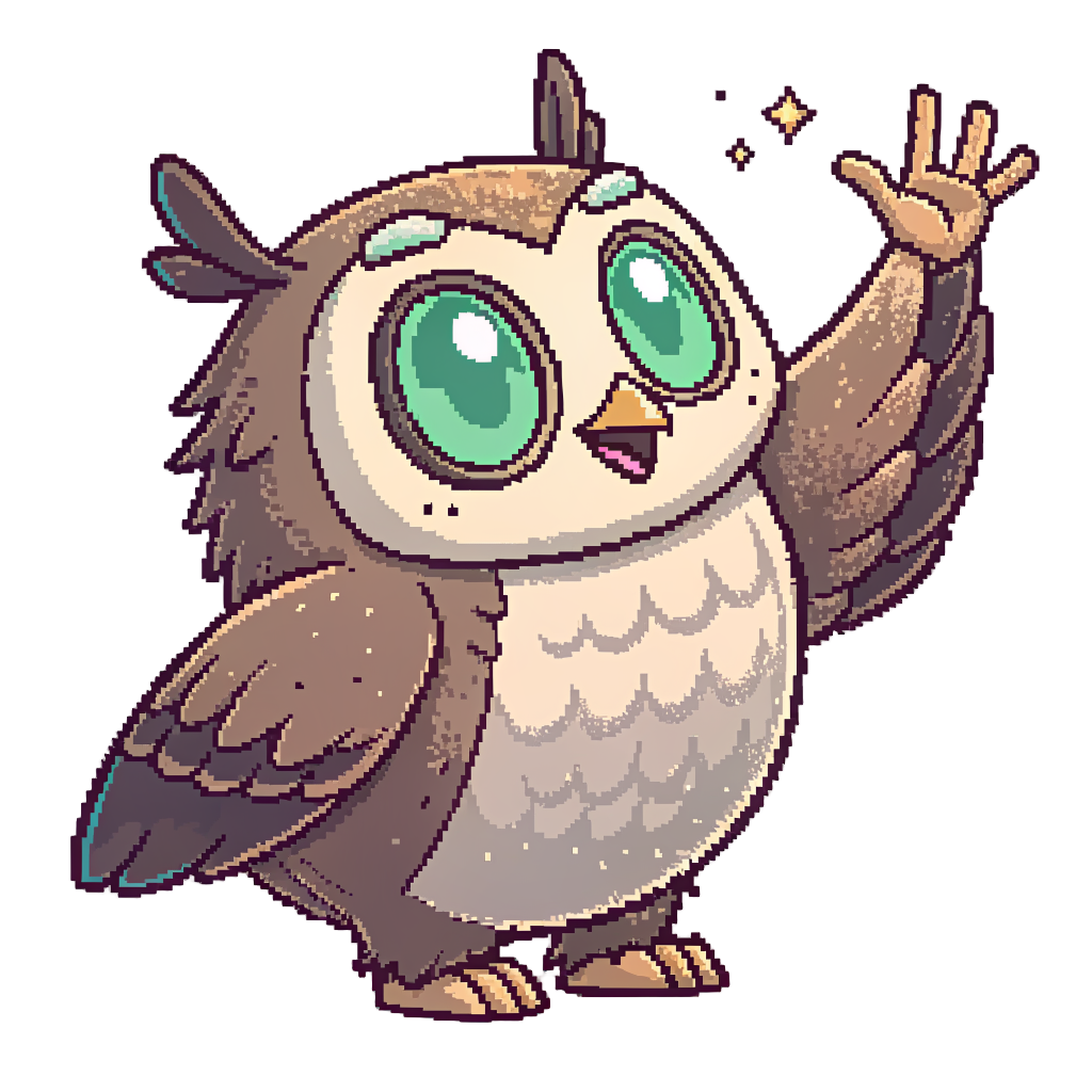 Сова-маскот neOWL приветствует